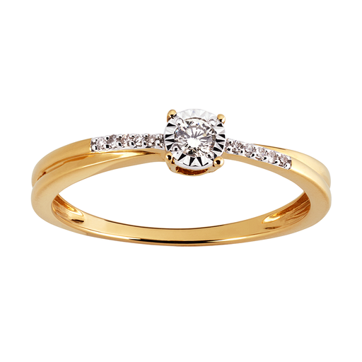 Diamantring i 18K guld Diamantring i 18K guld