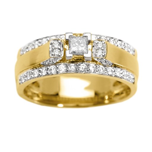 Diamantring i 18K guld Diamantring i 18K guld