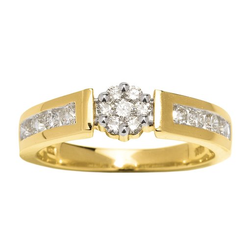 Diamantring i 18K guld Diamantring i 18K guld