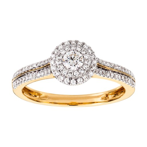 Diamantring i 18K guld Diamantring i 18K guld