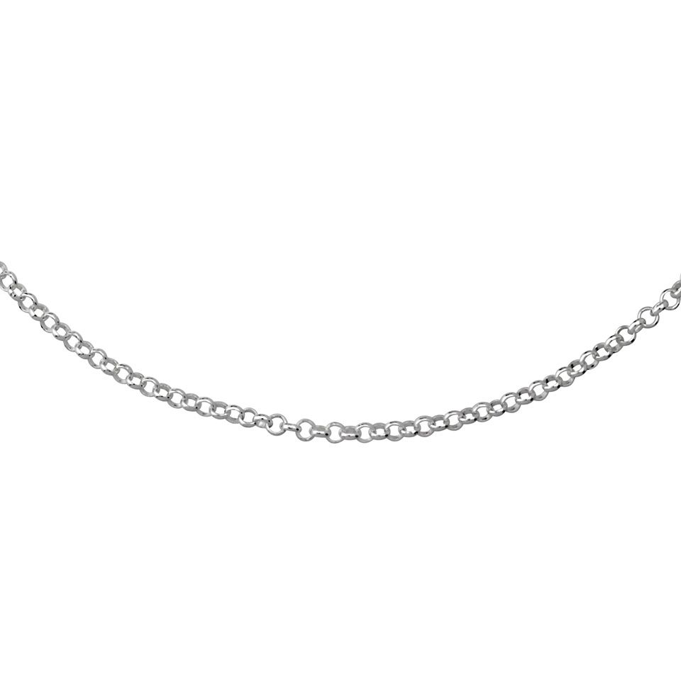 Kedja i &auml;kta silver 45 cm