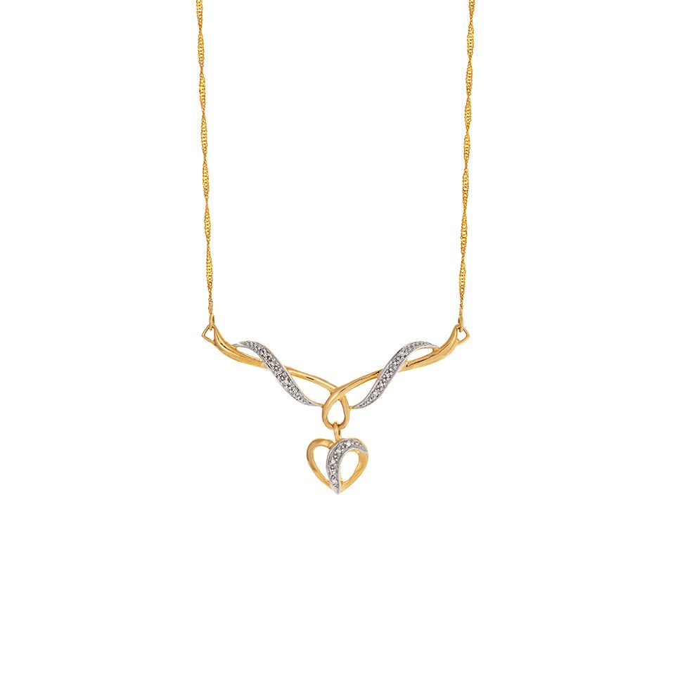 Diamanthalsband i 18K guld