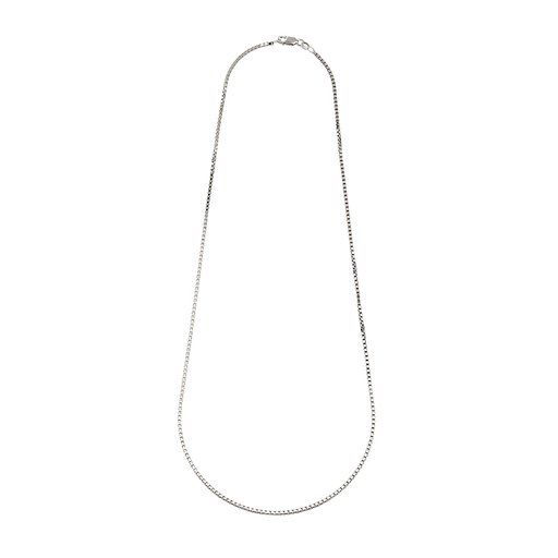 Kedja i &auml;kta silver 60 cm