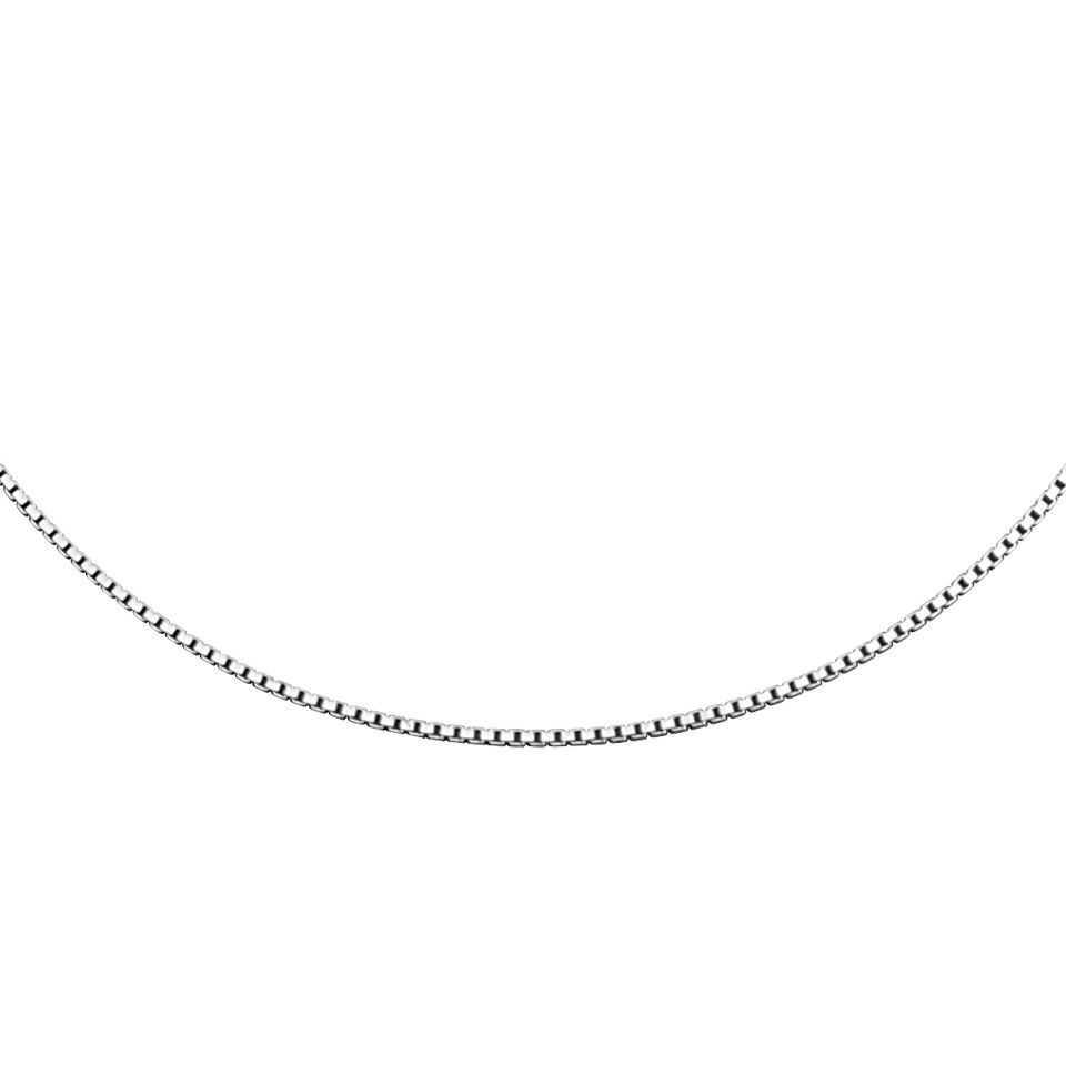 Kedja i &auml;kta silver 70 cm