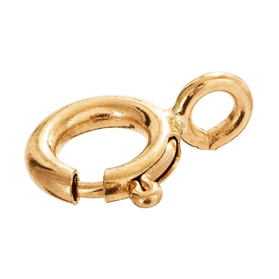 Springring i 18K guld. Stl. L