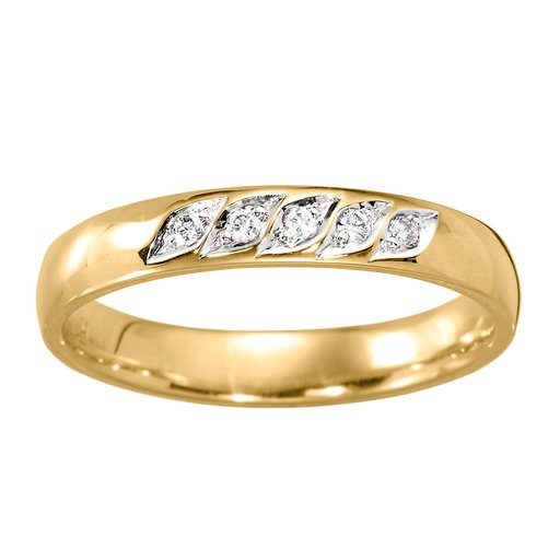 Diamantring i 18K guld, 20.0