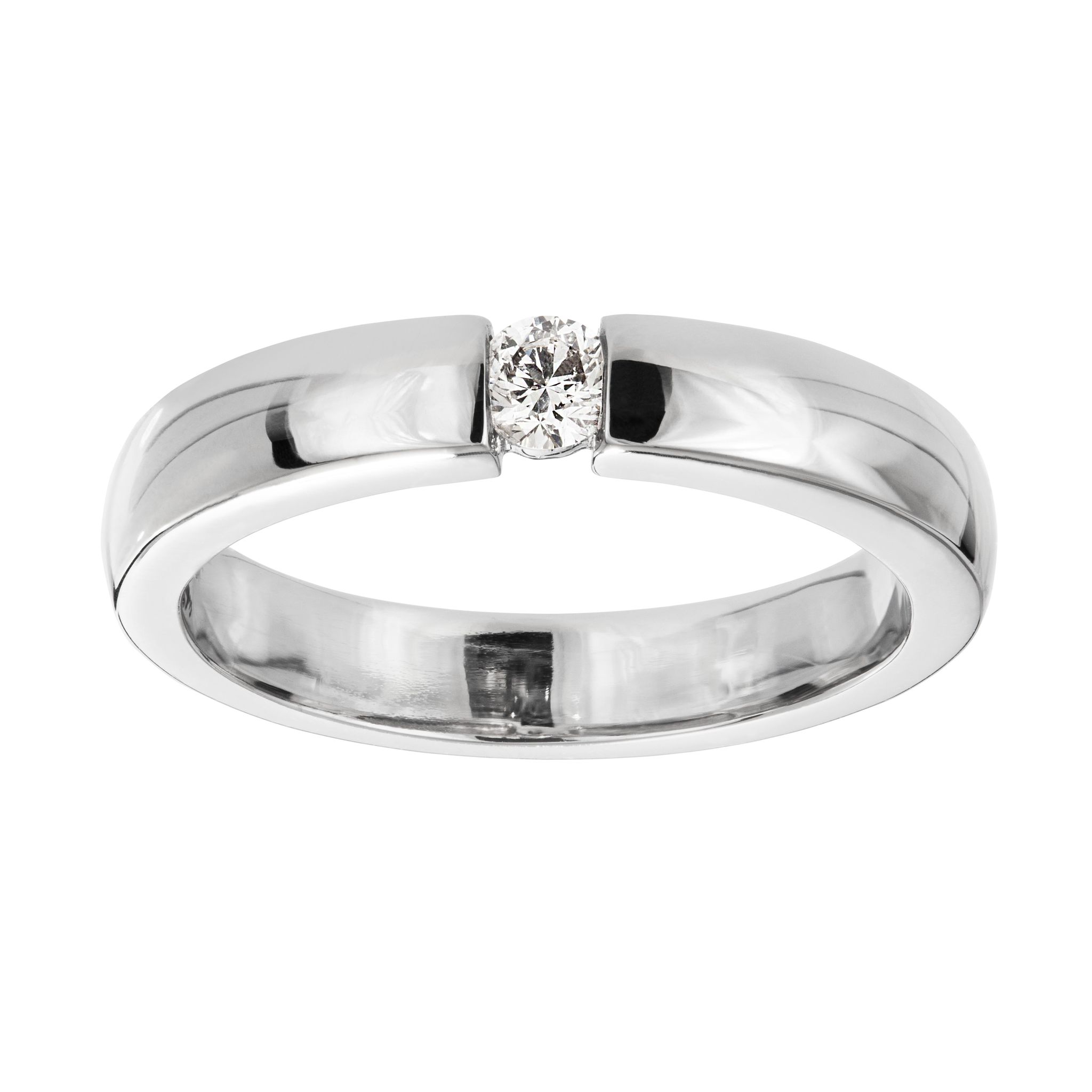 Diamantring i 18K guld, 16.0