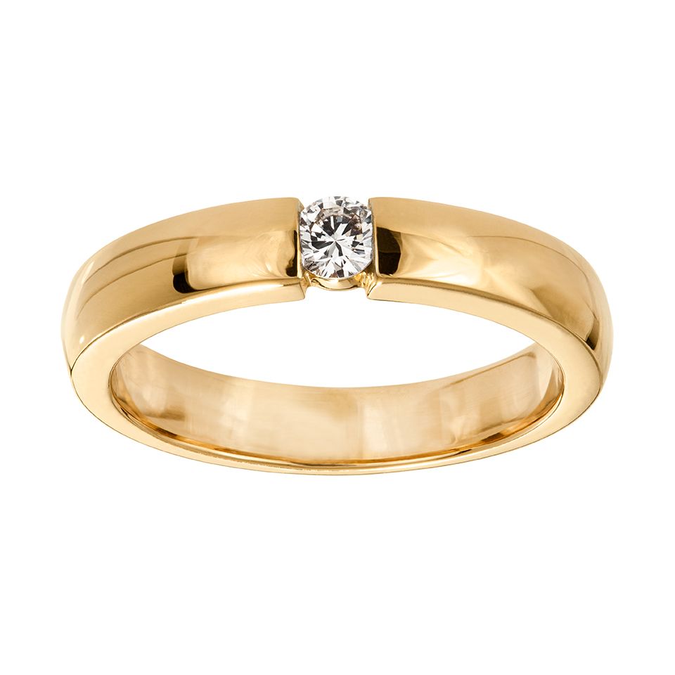 Diamantring i 18K guld, 18.0 195313