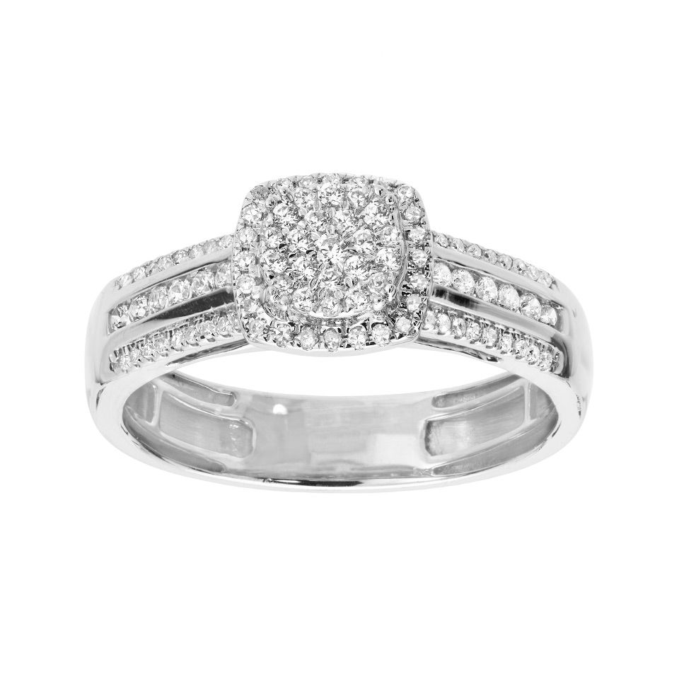 Diamantring i 18K guld, 16.0