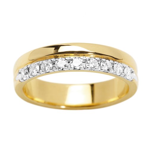 Diamantring i 18K guld, 20.0