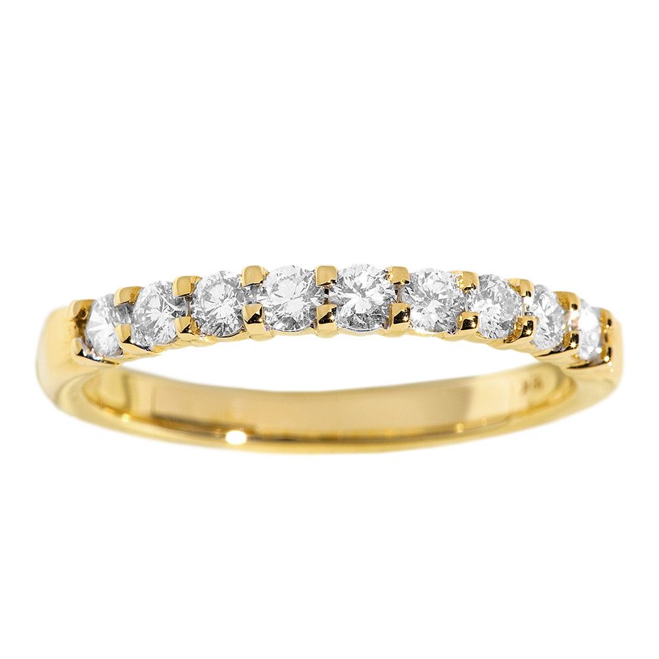 Diamantring i 18K guld, 17.0