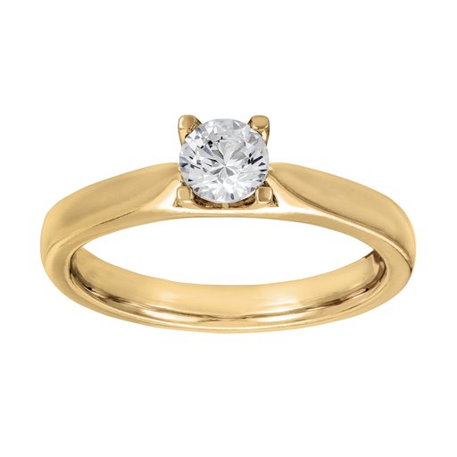 Diamantring i 18K guld, 20.0