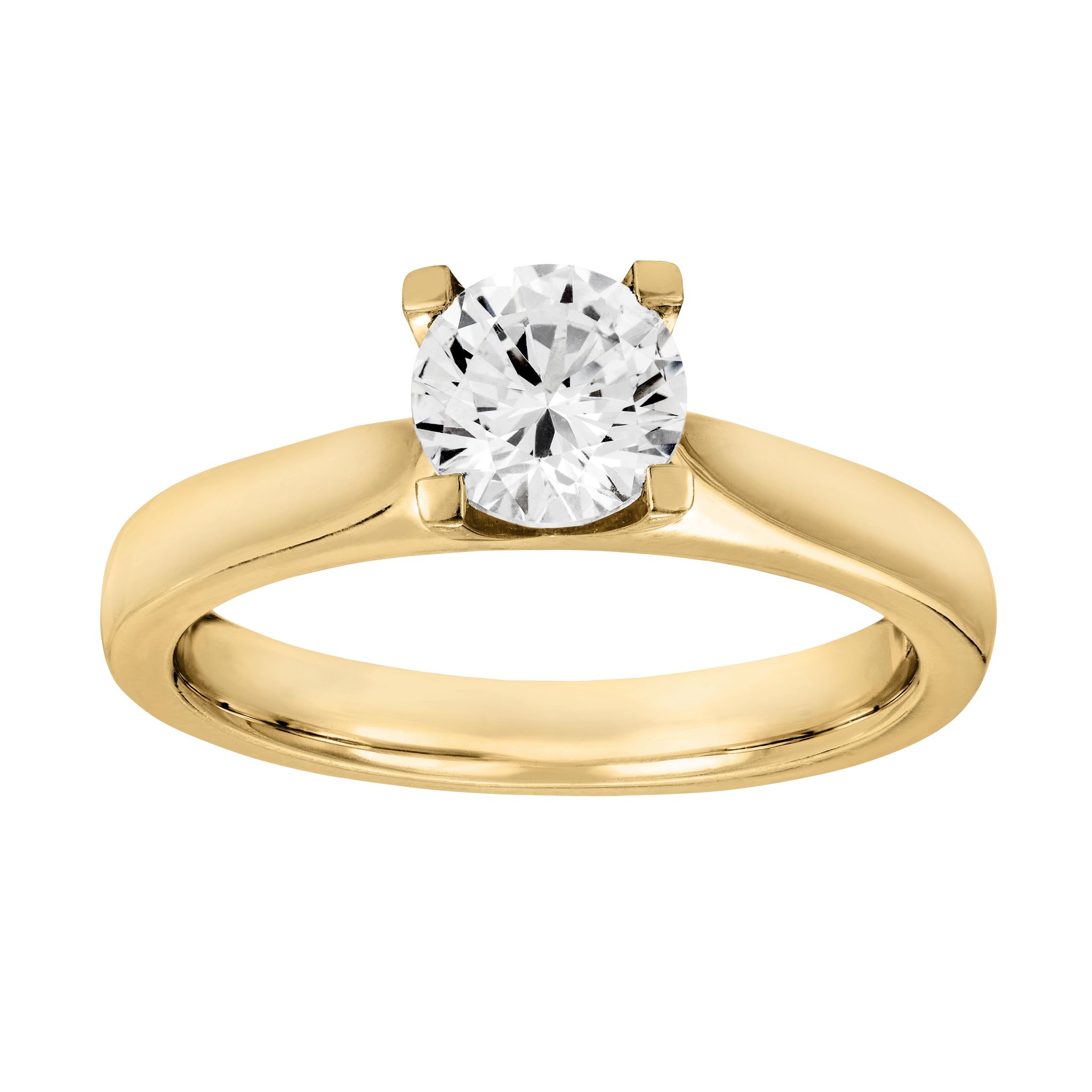 Diamantring i 18K guld, 15.5