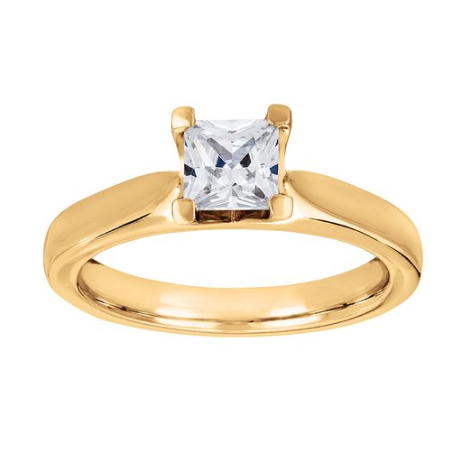 Diamantring i 18K guld, 20.0