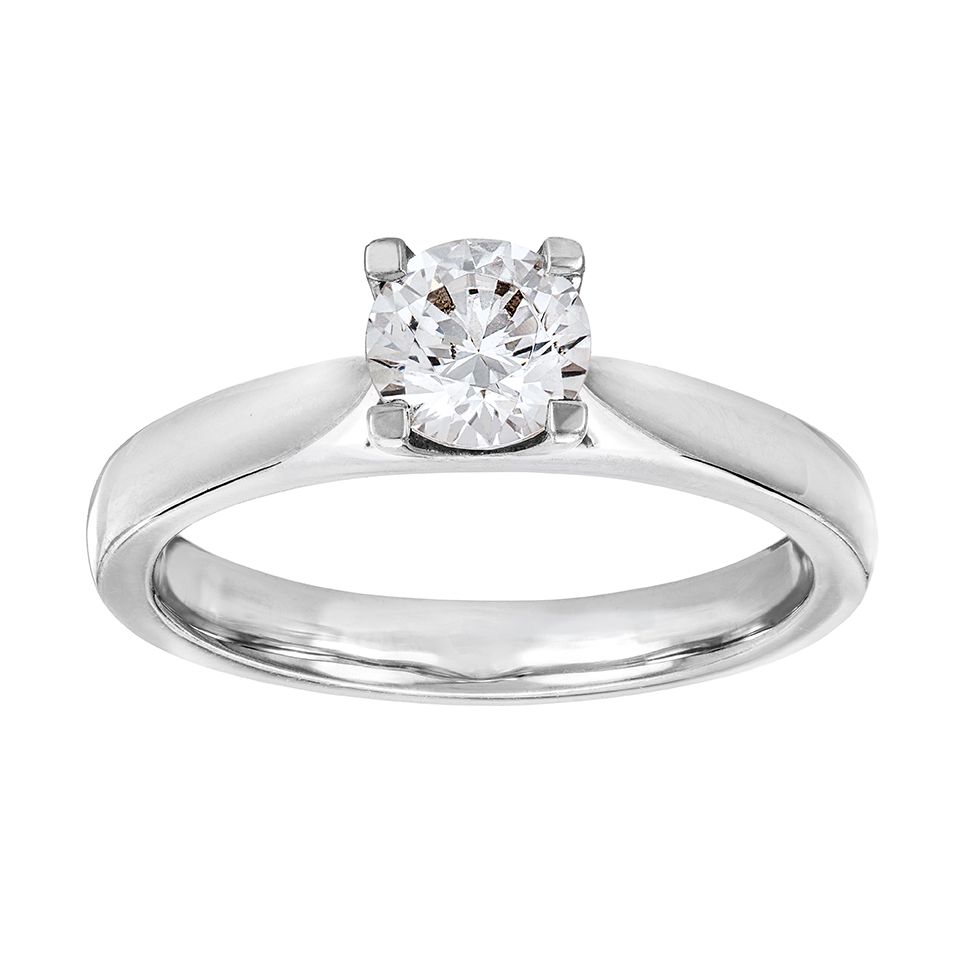 Diamantring i 18K guld, 15.0