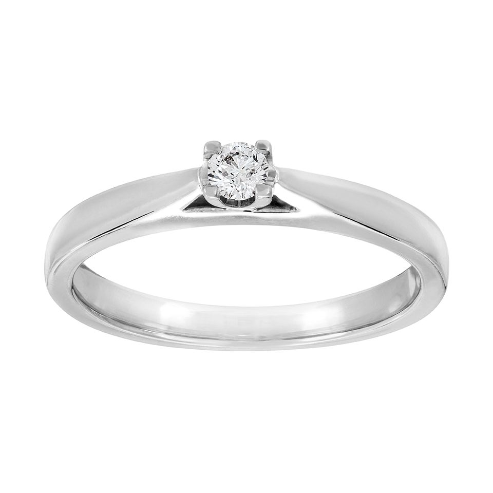 Diamantring i 18K guld, 15.0