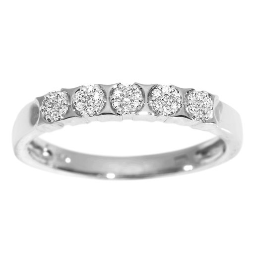 Diamantring i 18K guld, 16.0