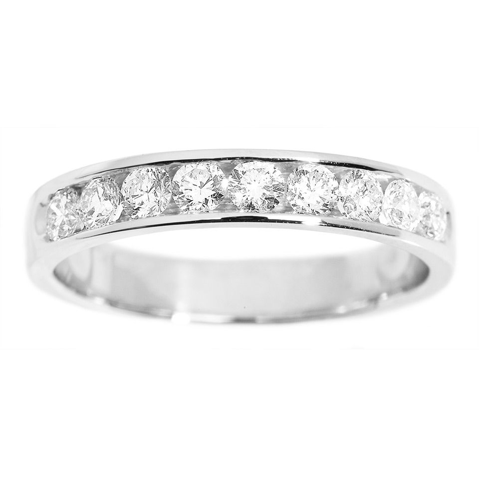 Diamantring i 18K guld, 17.5