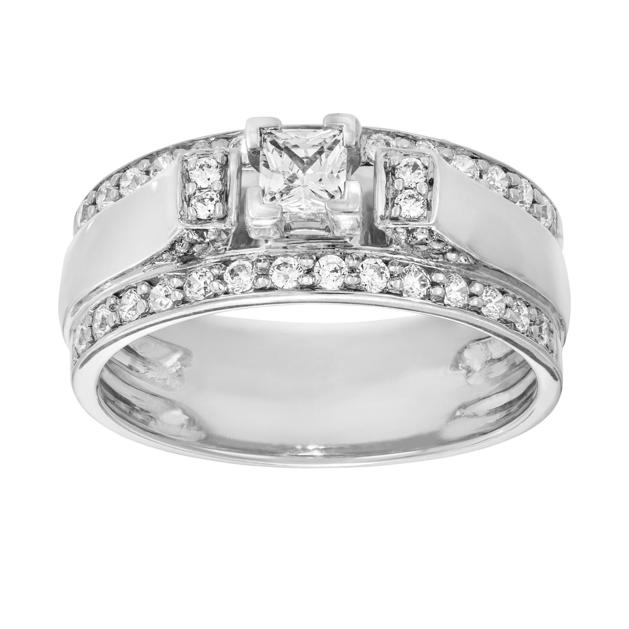 Diamantring i 18K guld, 16.0