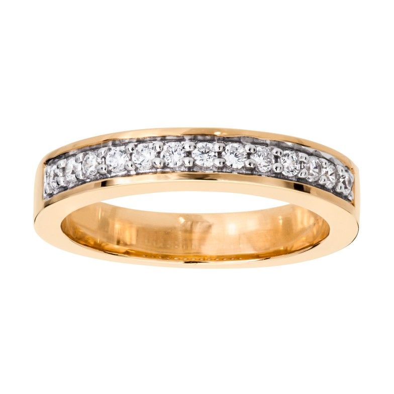 Diamantring i 18K guld, 19.0 195423