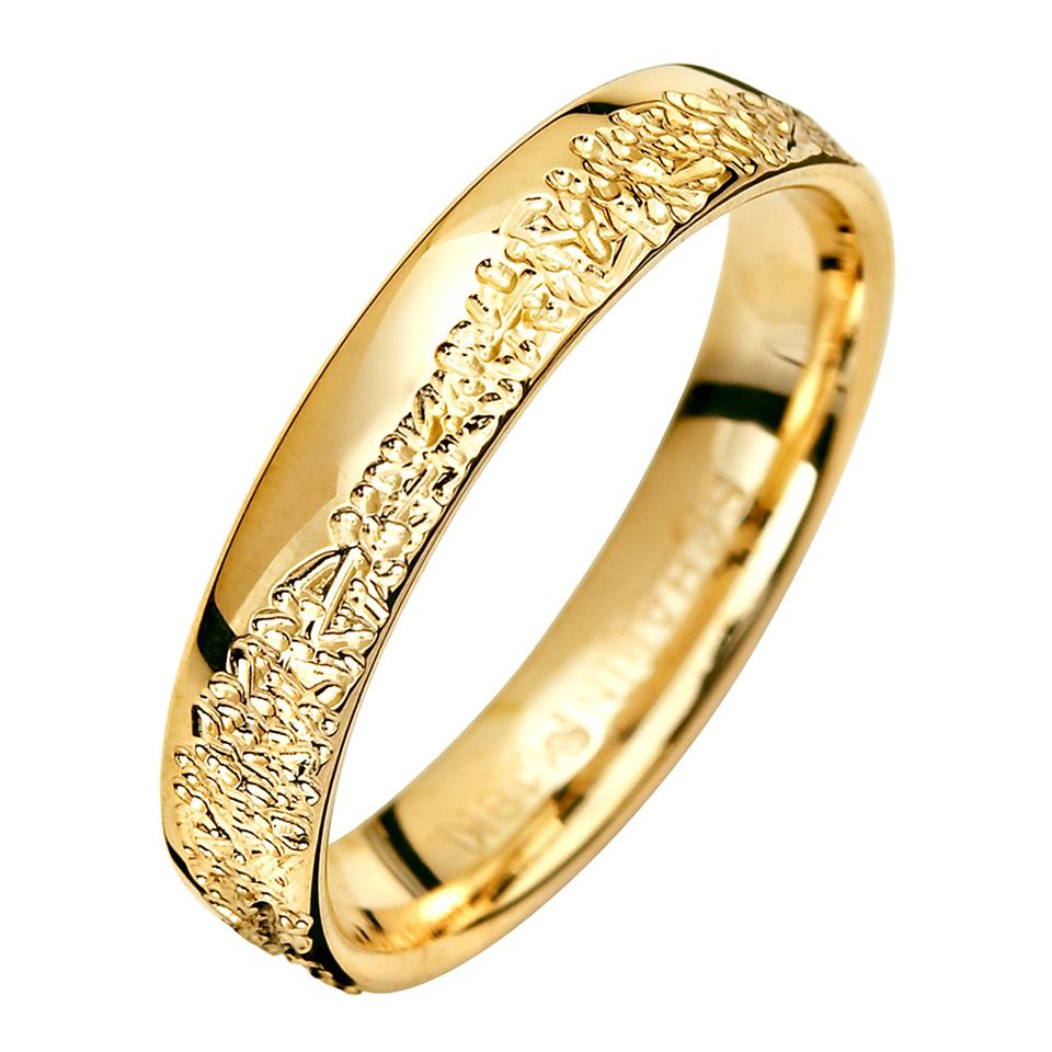 F&ouml;rlovningsring i 9K guld 4mm, 73