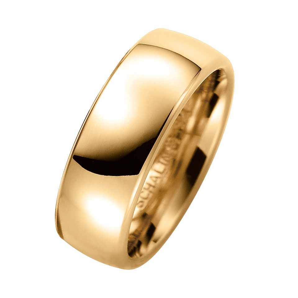 F&ouml;rlovningsring i 9K guld 7mm, 76