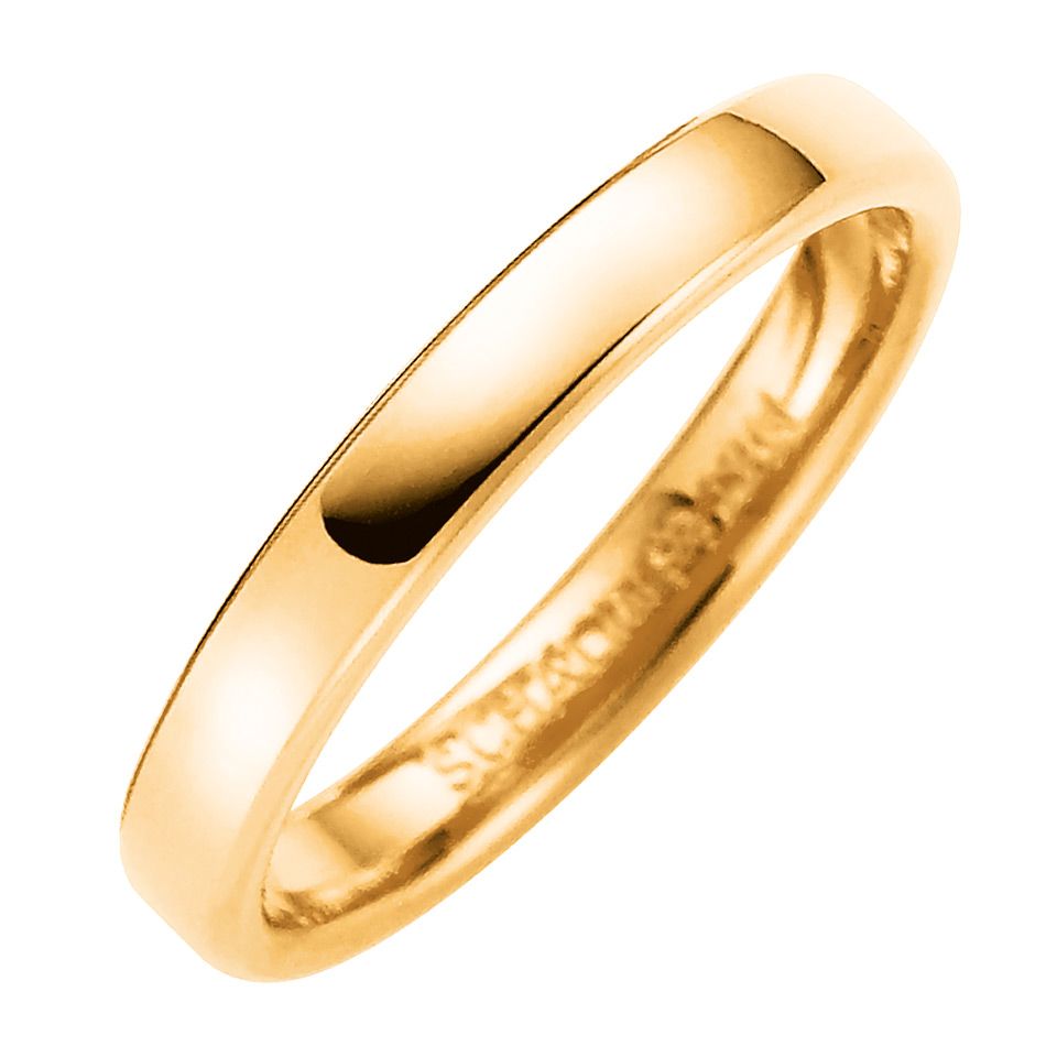 F&ouml;rlovningsring i 9K guld 3mm, 72