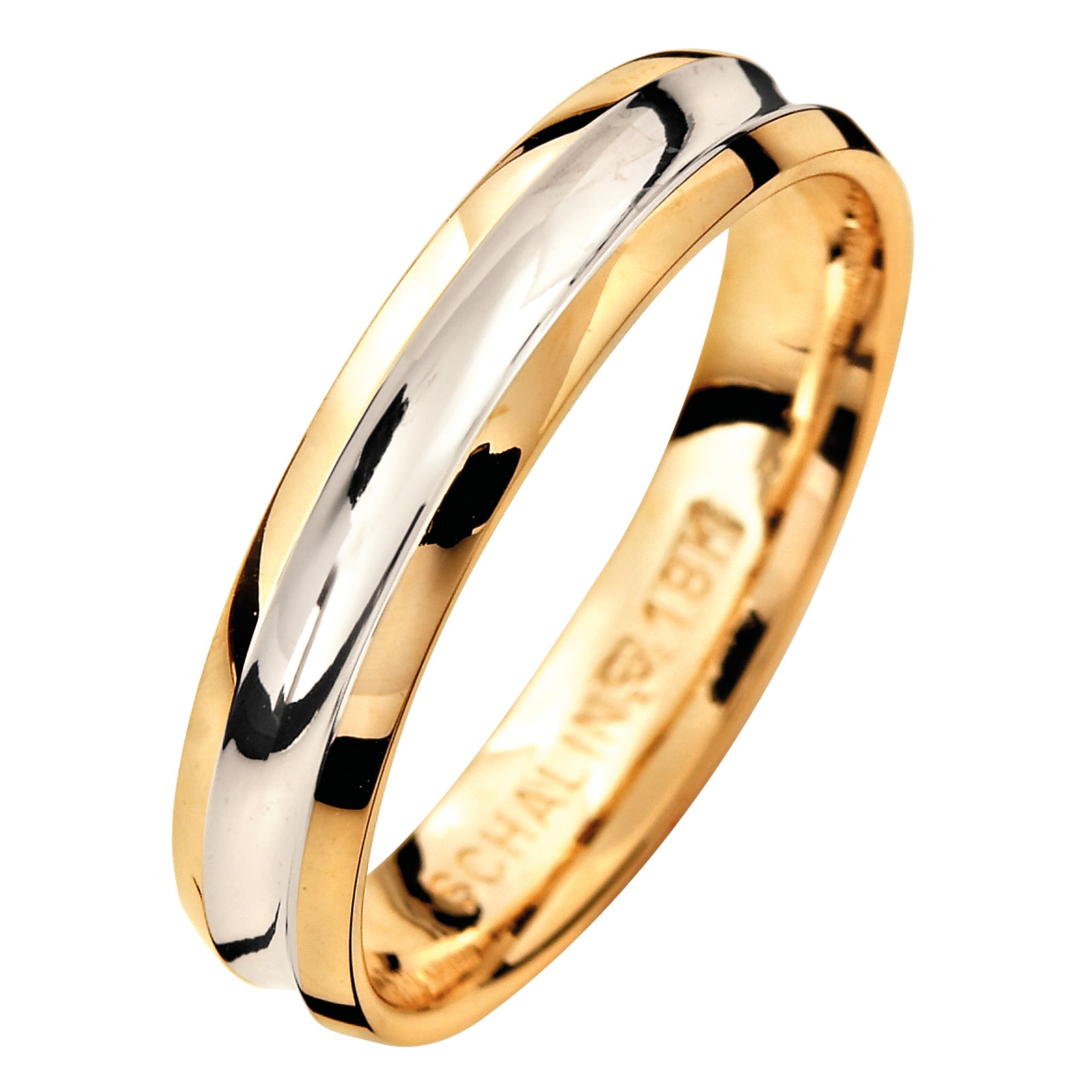 Förlovningsring i 18K guld 4mm, 45