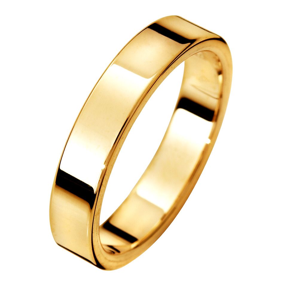Förlovningsring i 18K guld 4mm, 61