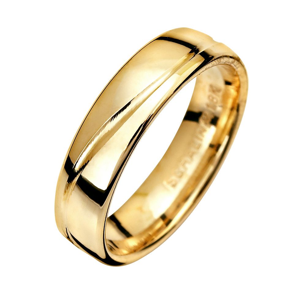 Förlovningsring i 18K guld 5mm, 49