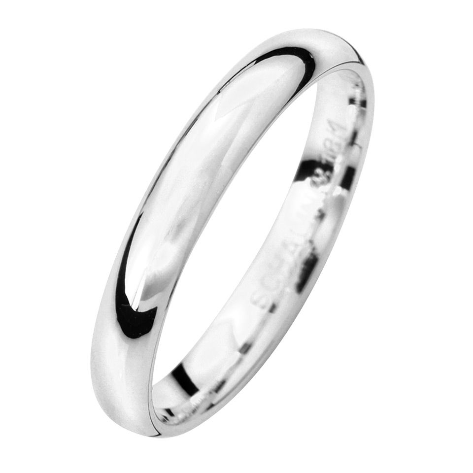 F&ouml;rlovningsring Palladium 3mm, 71