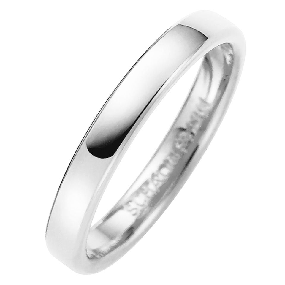 F&ouml;rlovningsring Palladium 3mm, 54