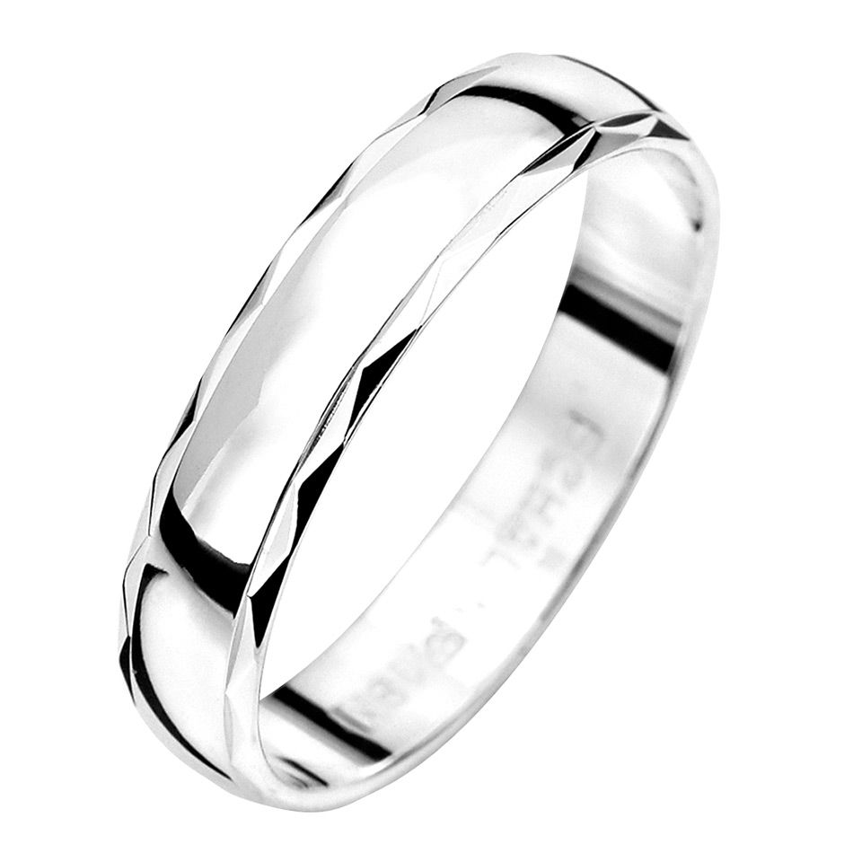 Förlovningsring i äkta silver 4mm från Albrekts Guld