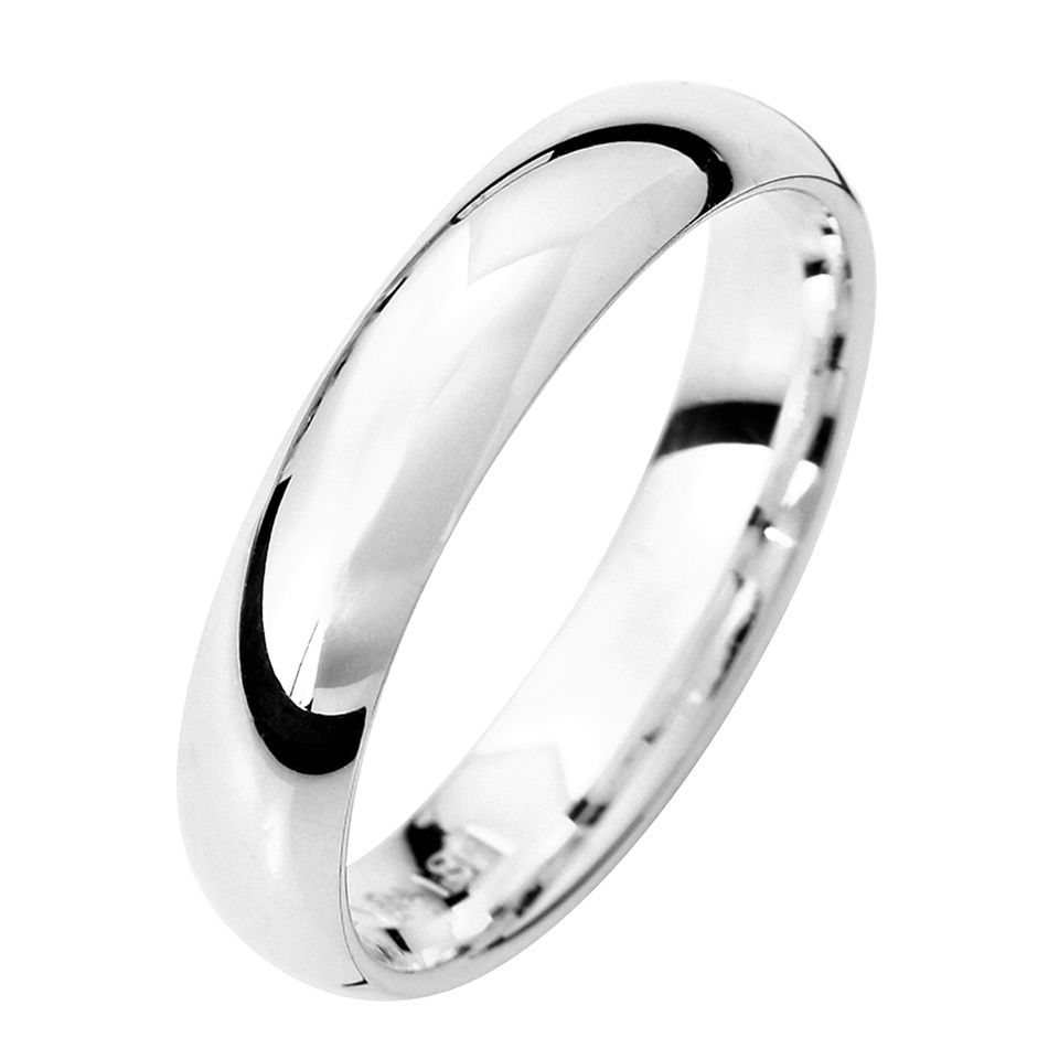 F&ouml;rlovningsring i &auml;kta silver 4mm, 64