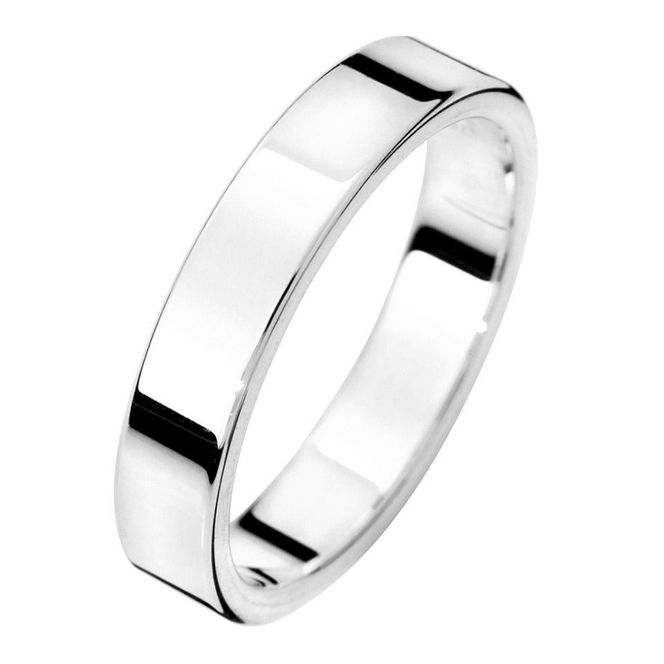 F&ouml;rlovningsring i &auml;kta silver 4mm, 60