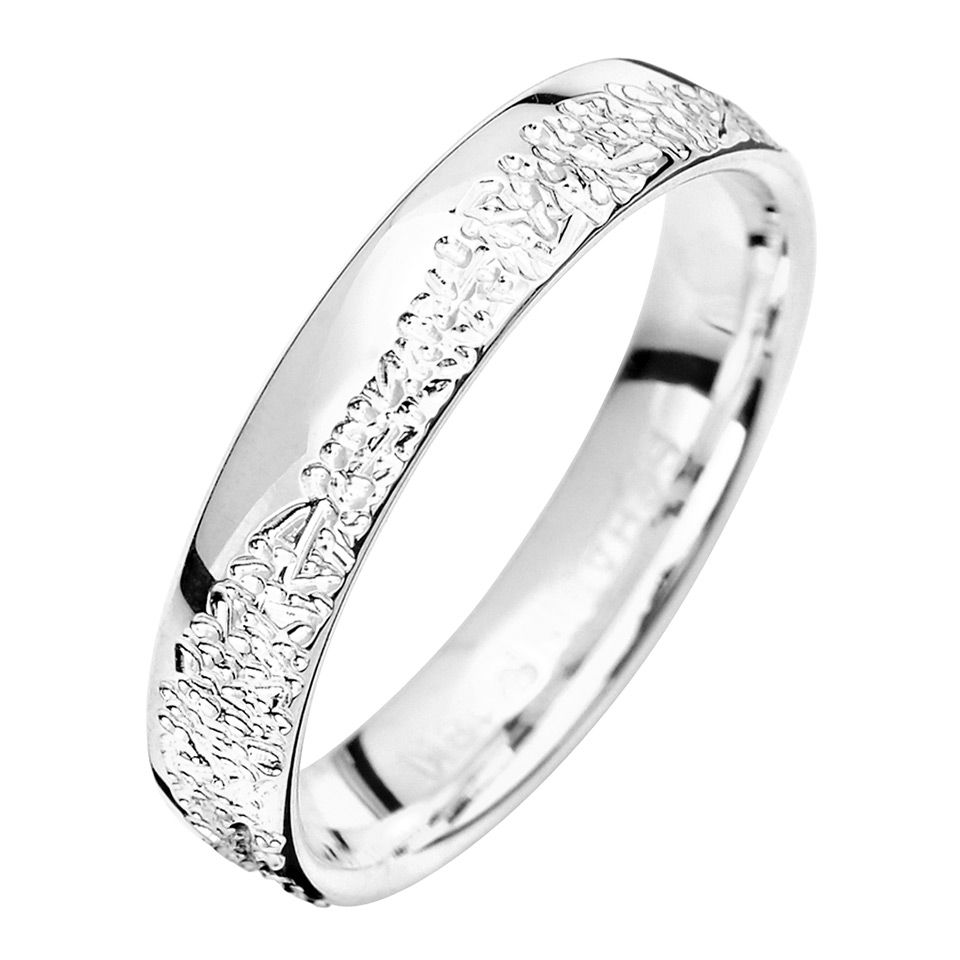 F&ouml;rlovningsring i &auml;kta silver 4mm, 70