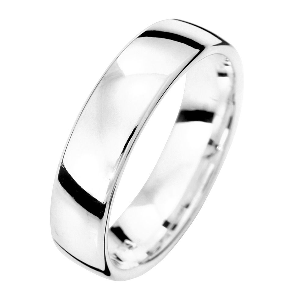 F&ouml;rlovningsring i &auml;kta silver 5mm, 53