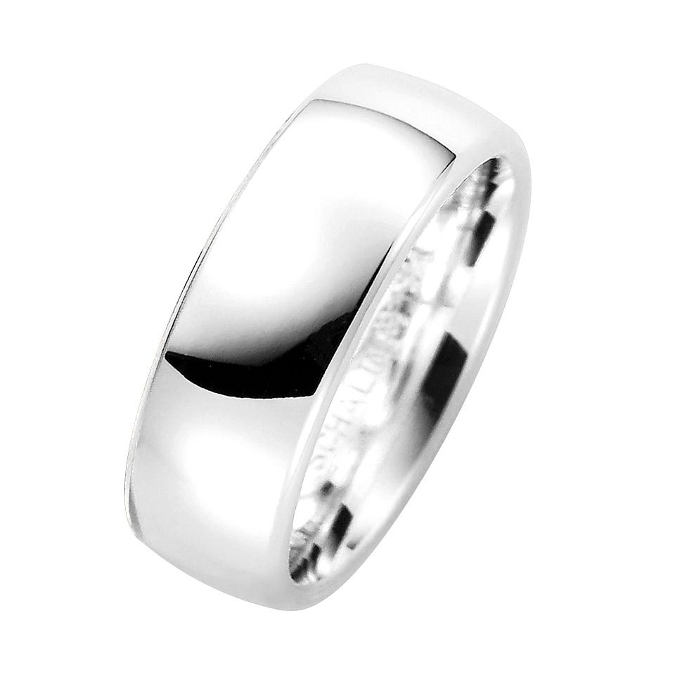 F&ouml;rlovningsring i &auml;kta silver 7mm, 49
