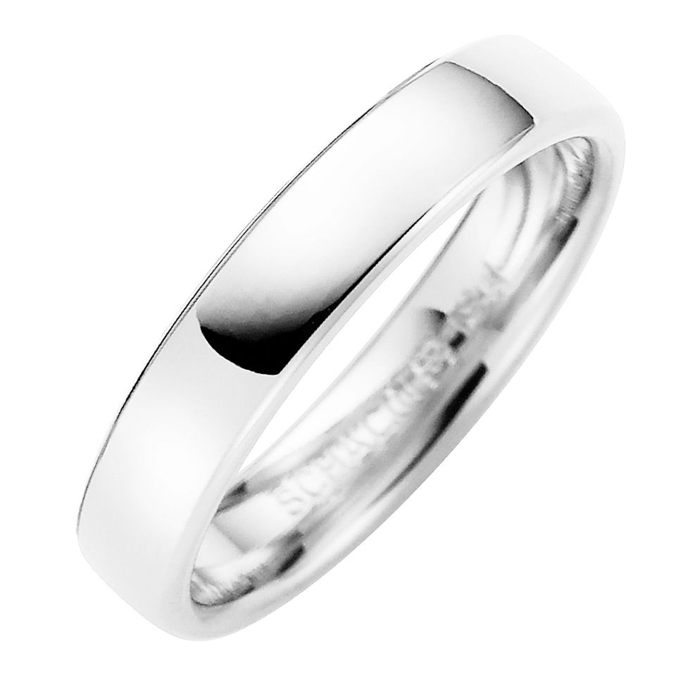 F&ouml;rlovningsring i &auml;kta silver 4mm, 66