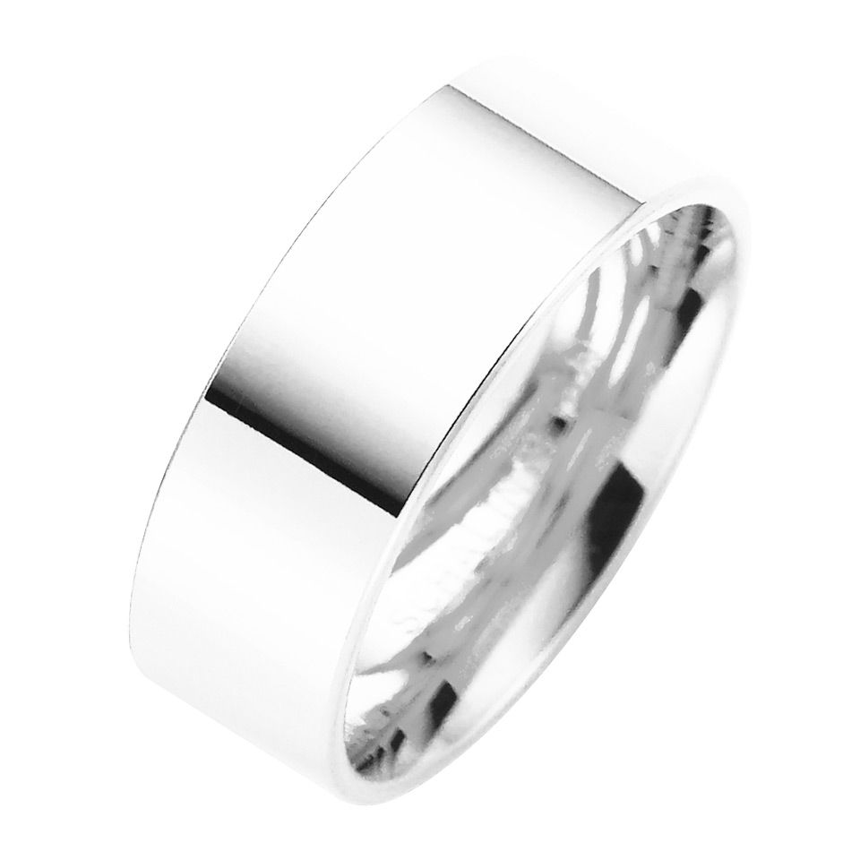 F&ouml;rlovningsring i &auml;kta silver 7mm, 61