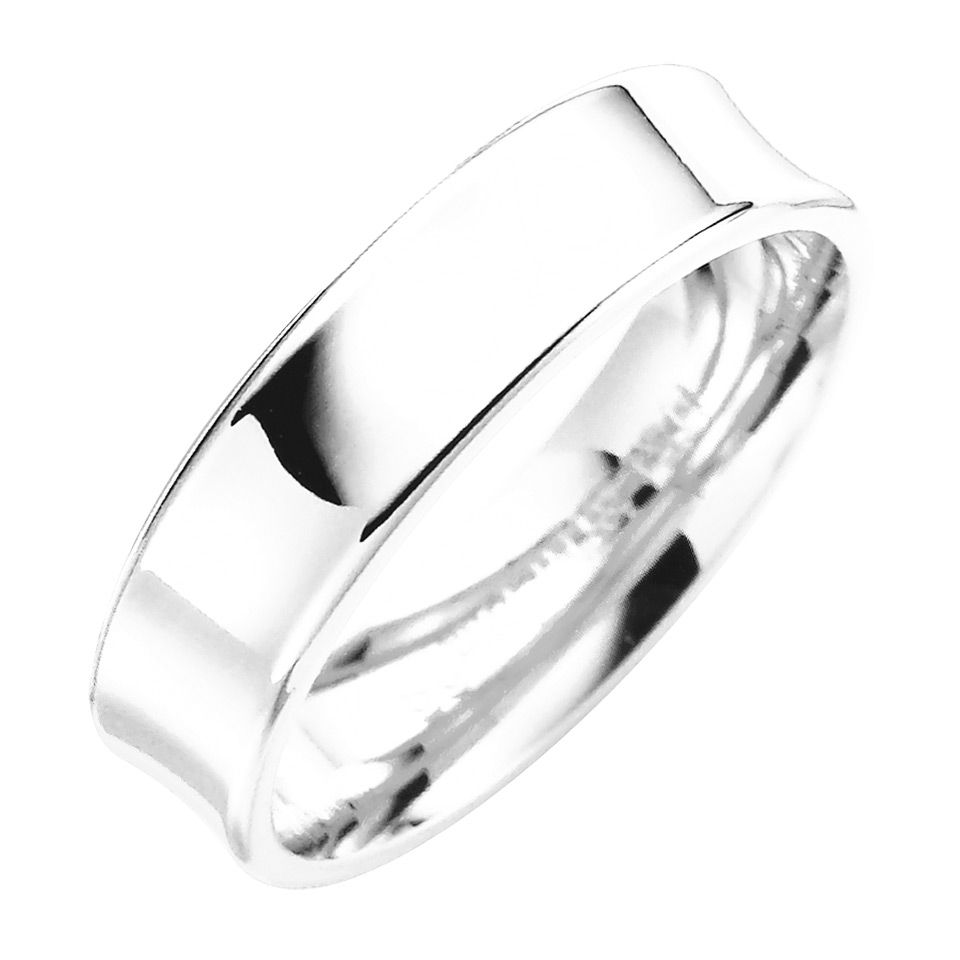 F&ouml;rlovningsring i &auml;kta silver 5mm, 64