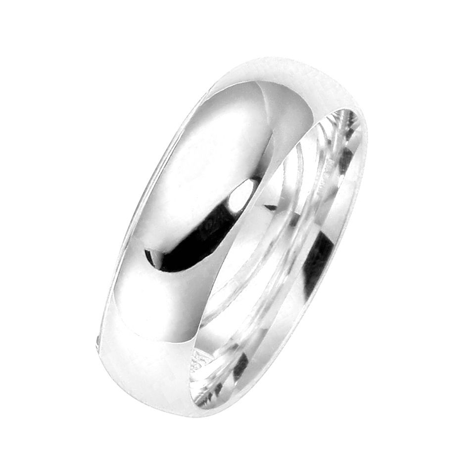 F&ouml;rlovningsring i &auml;kta silver 7mm, 75