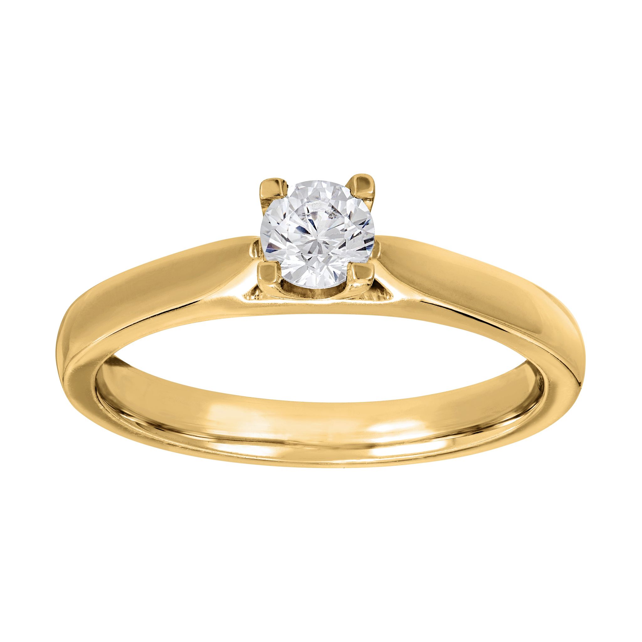 Diamantring i 18K guld, 15.0