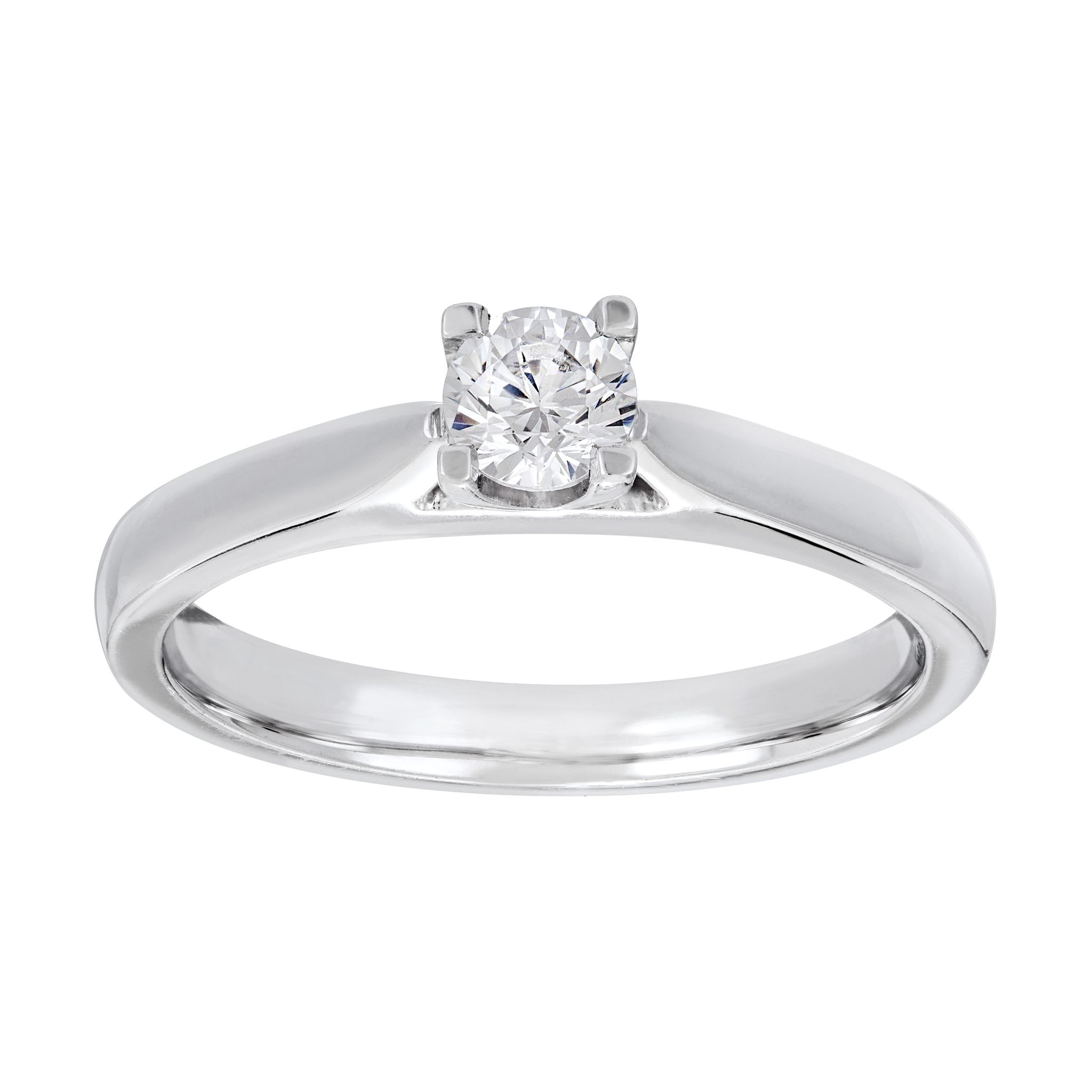 Diamantring i 18K guld, 19.0