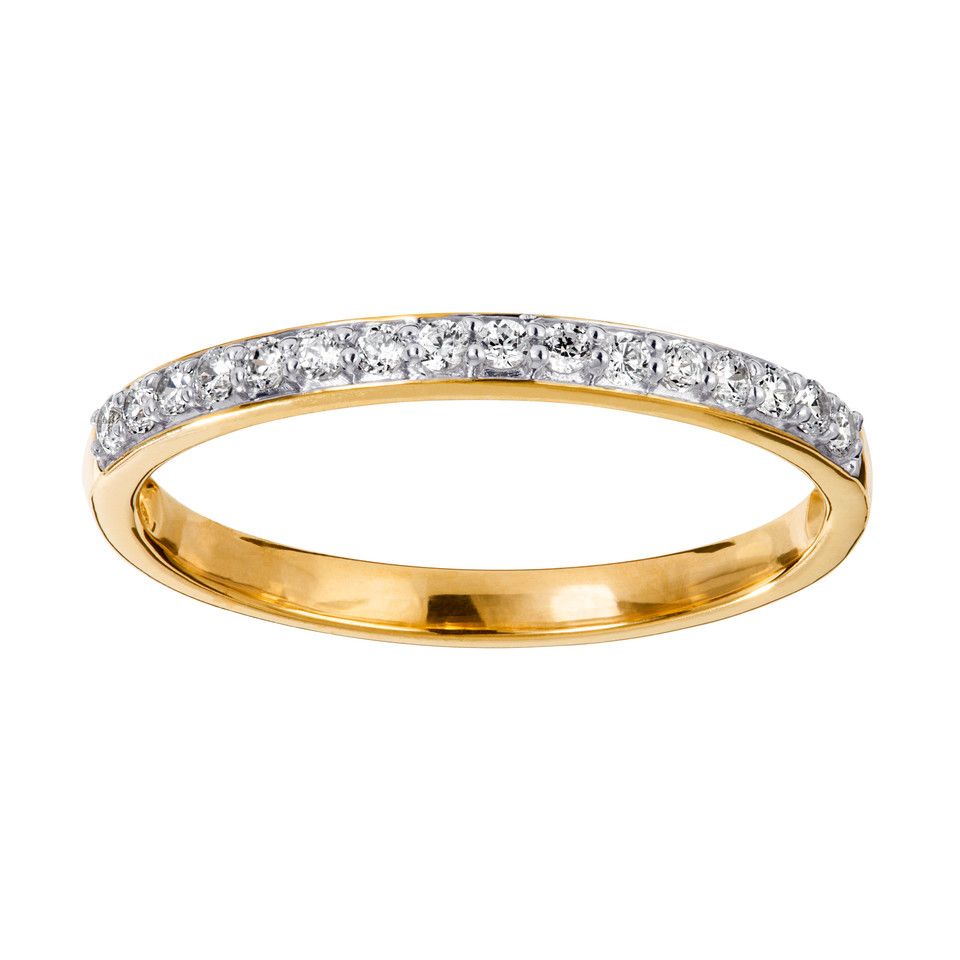 Diamantring i 18K guld, 16.5 27122
