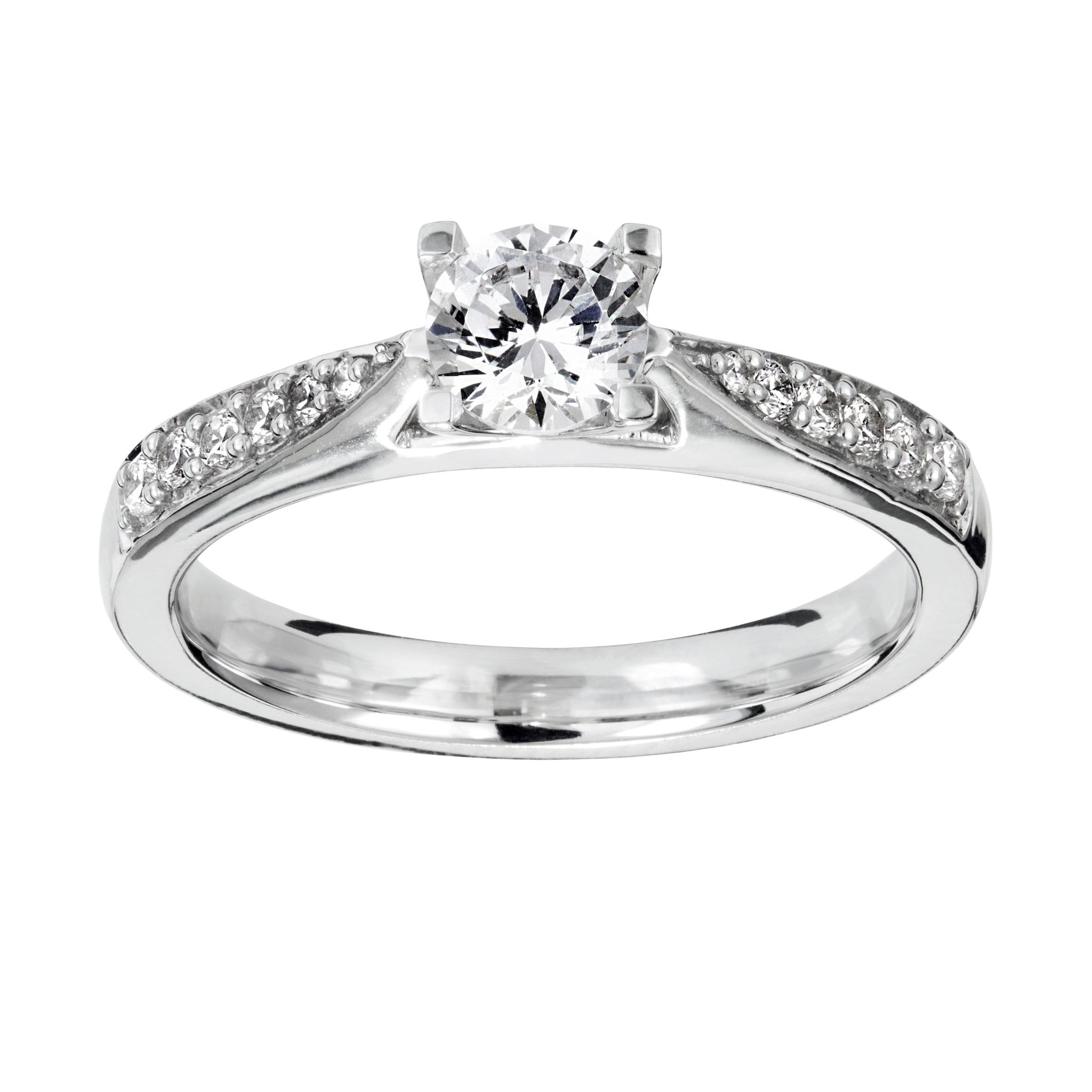 Diamantring i 18K guld, 16.0