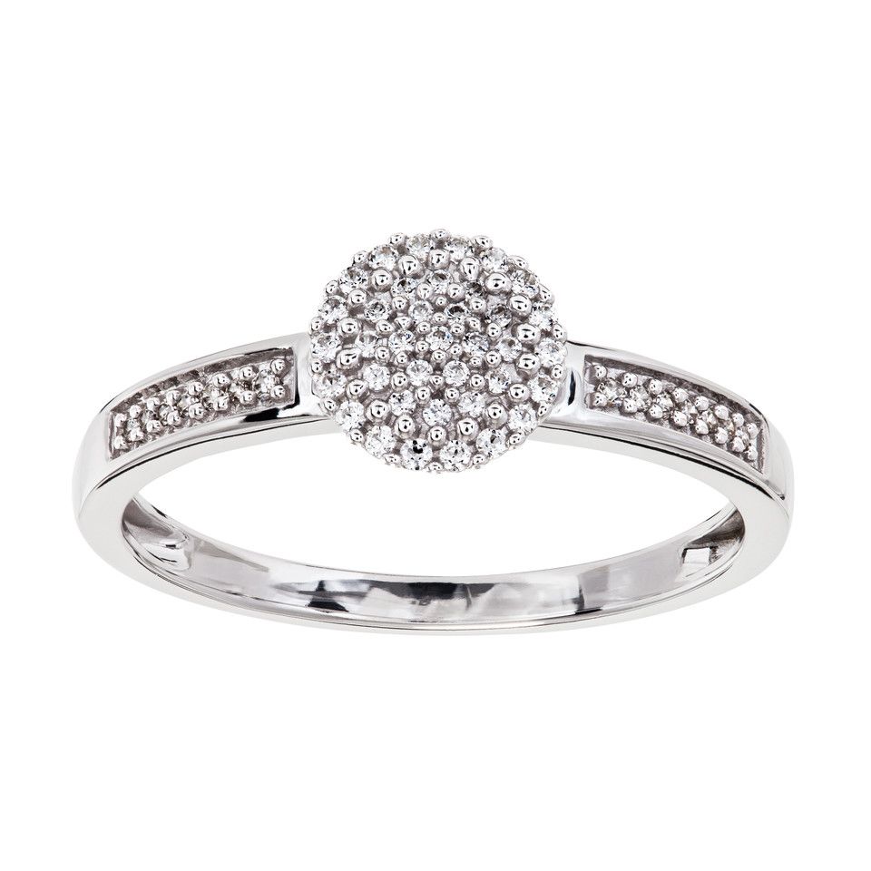 Diamantring i 18K guld, 18.0