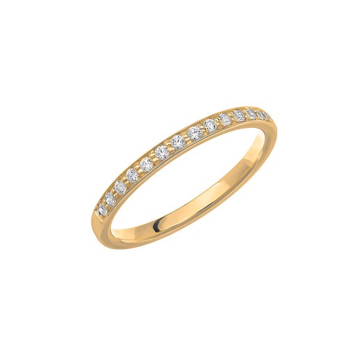 Diamantring i 18K guld, 70