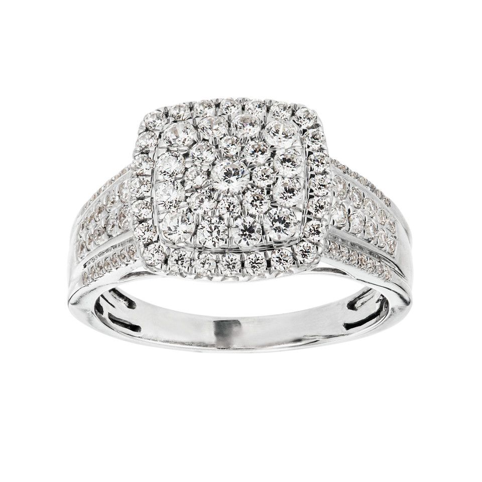 Diamantring i 18K guld, 16.0