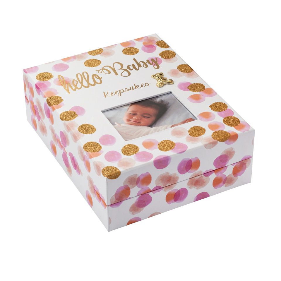 Baby minnesbox rosa